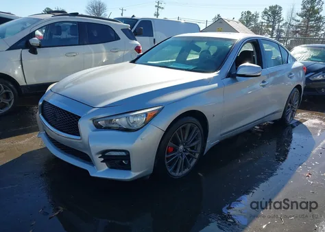 2016 Infiniti Q50 3.0T Red Sport 400 from USA, damaged, VIN JN1FV7ARXGM451377